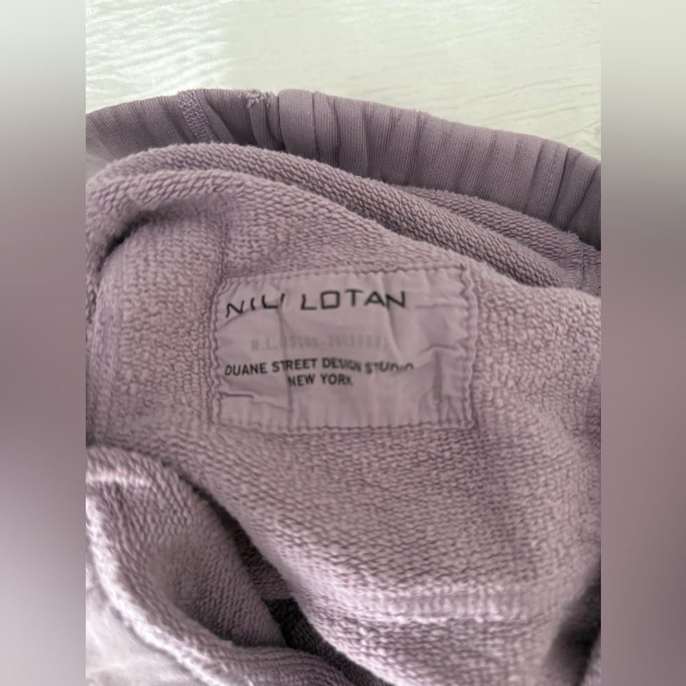 Nili Lotan Lavender Cropped Track Pants - Picture 10 of 12